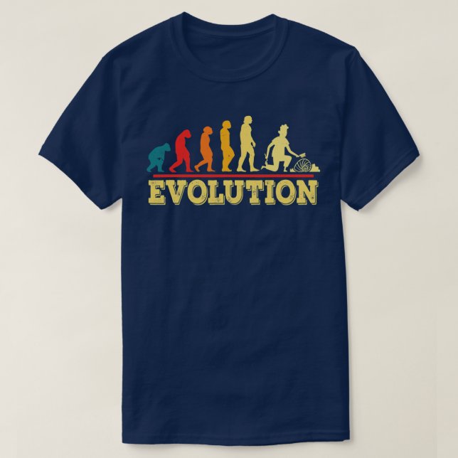 T-shirt Évolution de la chasse aux fossiles Fossil in Rock (Design devant)