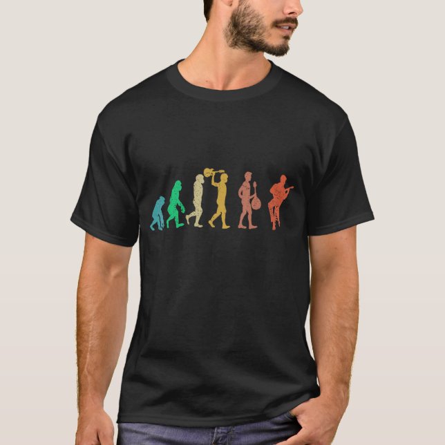 T-shirt Évolution de la mandoline (Devant)