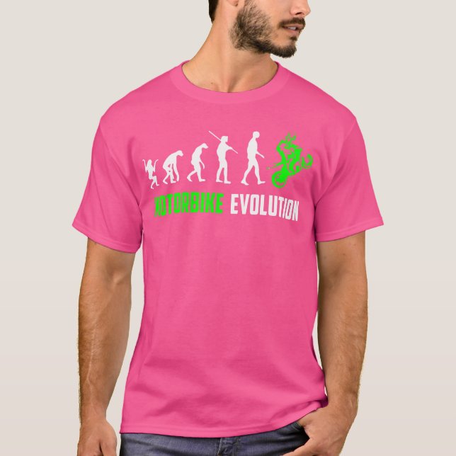 T-shirt Évolution de la moto (Devant)