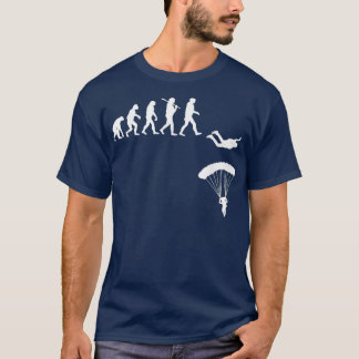 T-shirt Evolution de la Skydiving Parachute Skydiver