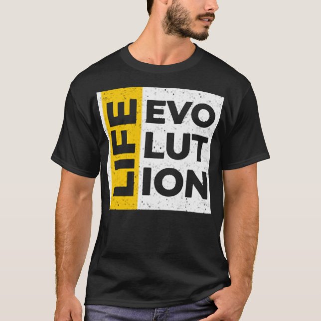 T-shirt Évolution de la vie (Devant)