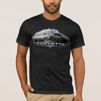 T-shirt Évolution de la voiture de sport Corvette, du clas
