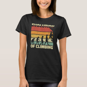 T-shirt Évolution De L'Escalade Bouldering Rock Climber Ra