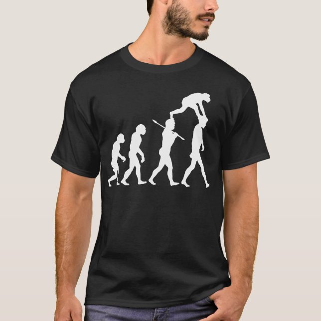 T-shirt Évolution de l'homme (Devant)