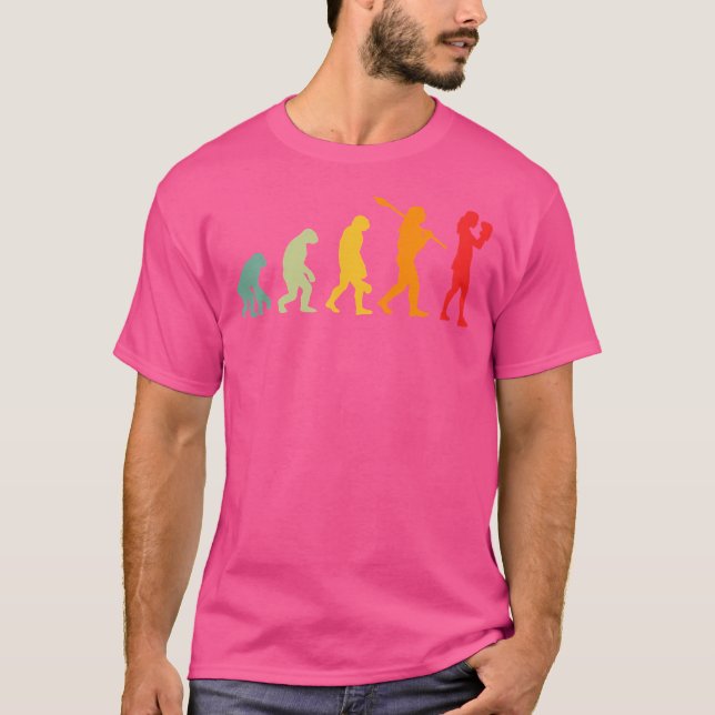 T-shirt Evolution De L'Homme Boxer Evolution Funny Boxer R (Devant)