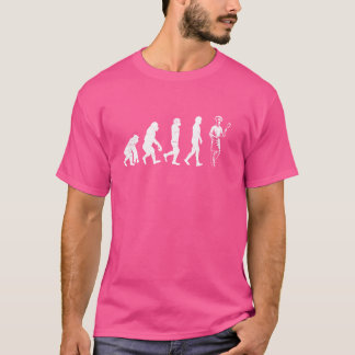 T-shirt Evolution De L'Homme Chef Cuisine Amateur De Nourr