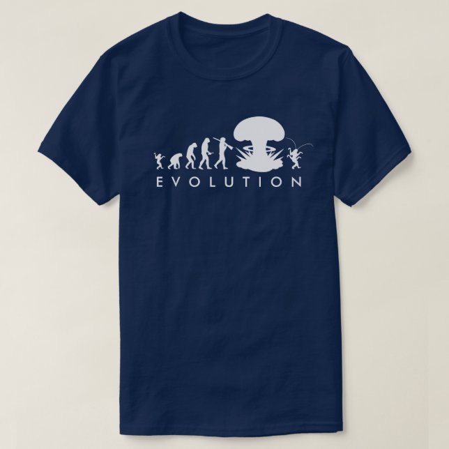 T-shirt Evolution de l'homme et du cafard amusant Graphiqu (Design devant)
