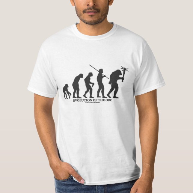 T-shirt Évolution de l'Orc (Devant)