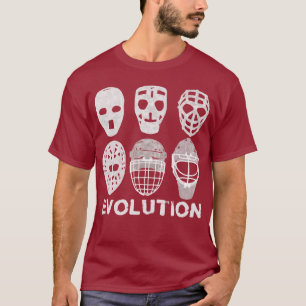 T-shirt Évolution de masque de gardien de but d'hockey