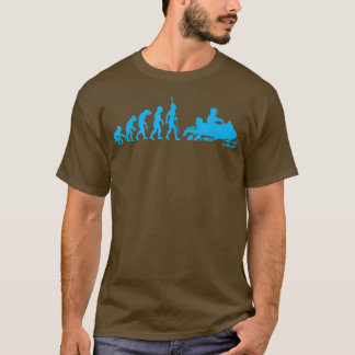 T-shirt Évolution de moto à neige 