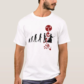 T-shirt Évolution de Natori-Ryu des samouraïs