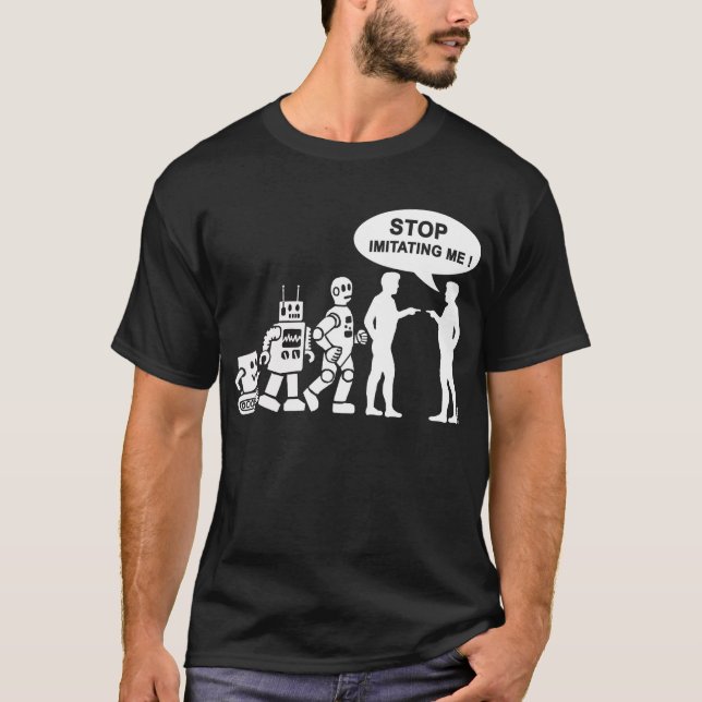 T-shirt Évolution de robot (Devant)