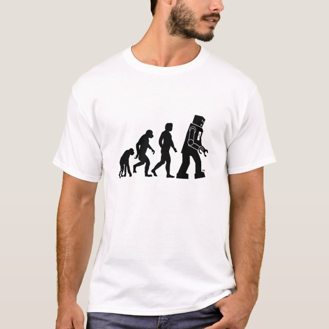T-shirt Évolution de robot - nos nouveaux suzerains de (Devant)