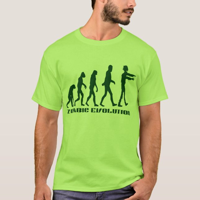 T-shirt Évolution de zombi (Devant)