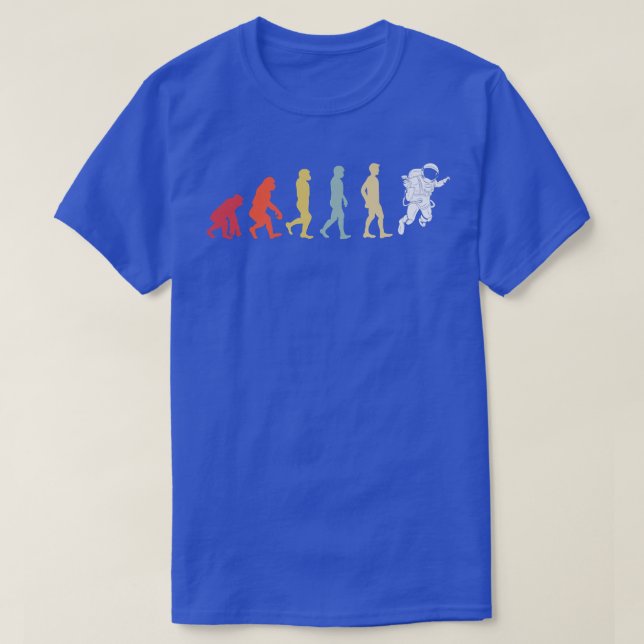 T-shirt Évolution Des Astronautes Planètes Costume Mars (Design devant)