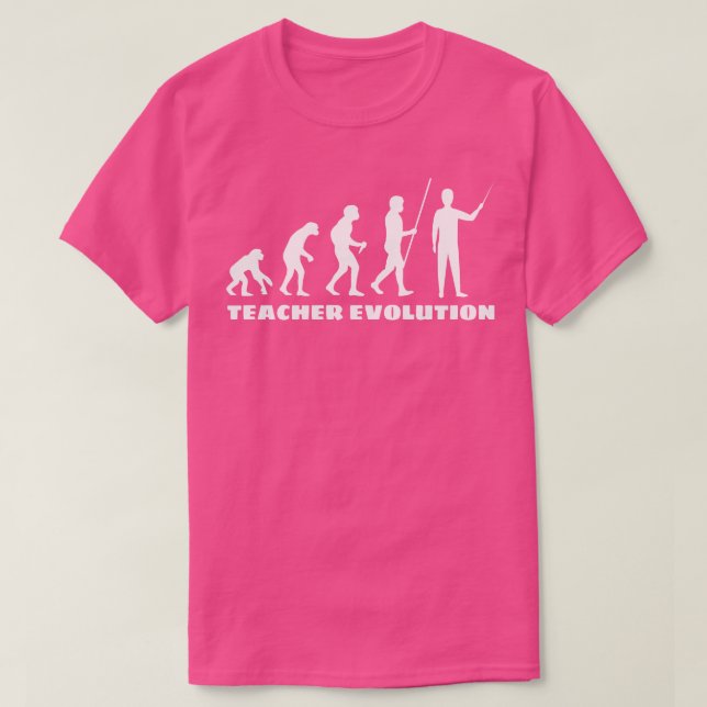 T-shirt Évolution des enseignants (Design devant)
