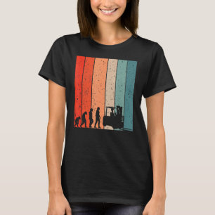 T-shirt Evolution des hommes Forklifts Evolution des pilot