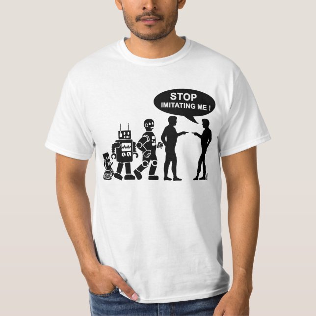 T-shirt Évolution des robots (Devant)