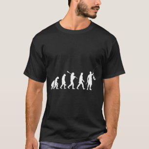 T-shirt Évolution drôle de l'homme pêchant