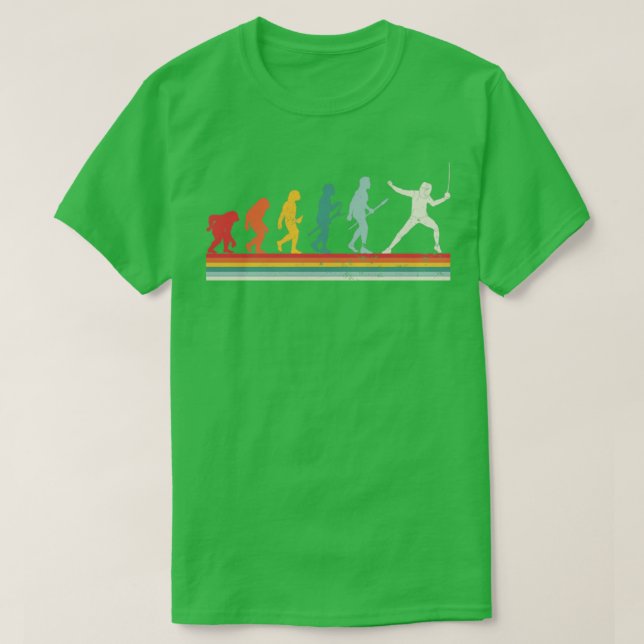T-shirt Evolution Drôle Humour sportif de clôture pour un  (Design devant)