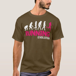 T-shirt Evolution du cadeau de Runls Girls Runners