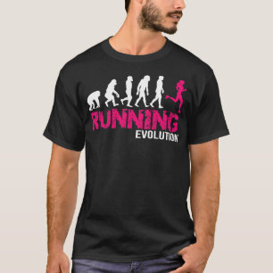 T-shirt Evolution du cadeau de Runls Girls Runners