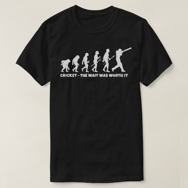 T-shirt Évolution du cricket pour le joueur de cricket Spo (Design devant)