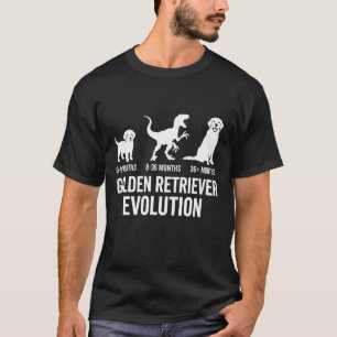 T-shirt Évolution du Golden Retriever Maman Papa Golden Re
