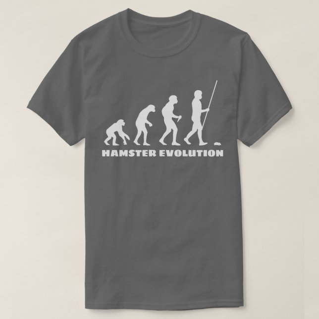 T-shirt Évolution du hamster (Design devant)