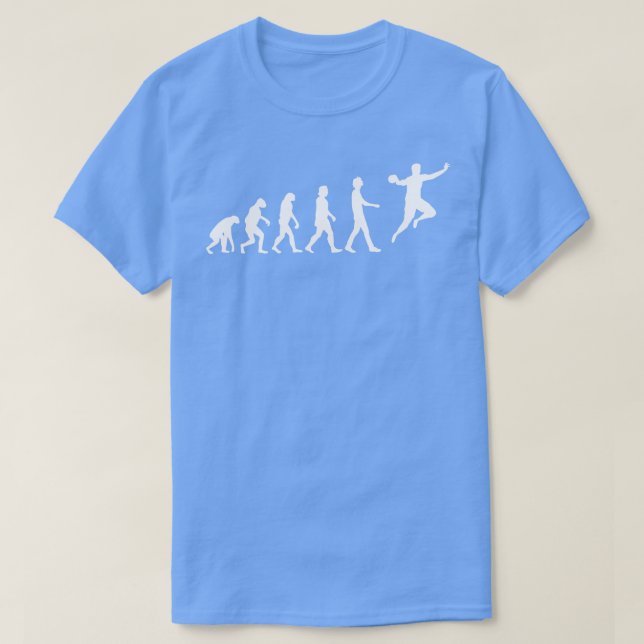 T-shirt Évolution du joueur de handball (Design devant)