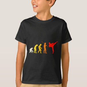 T-shirt Évolution du Karaté Kung Fu Shotokan Cadeau Art Ma