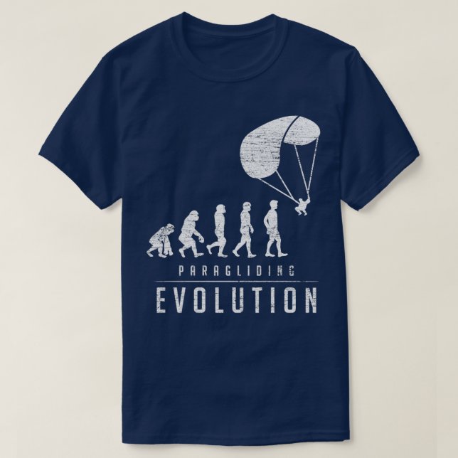 T-shirt Évolution du parapente (Design devant)