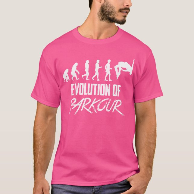 T-shirt Évolution du Parkour (Devant)