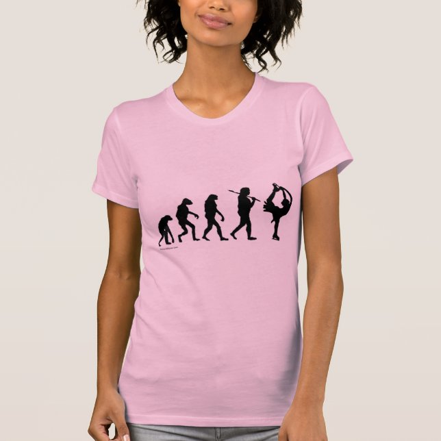 T-shirt évolution du patinage artistique (Devant)