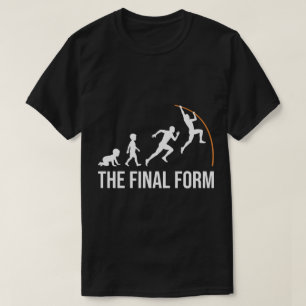 T-shirt Évolution du perchiste drôle - Forme finale