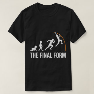 T-shirt Évolution du perchiste drôle - Forme finale