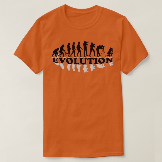 T-shirt Évolution du photographe (Design devant)