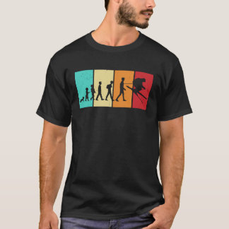 T-shirt Evolution du ski Vintage rétros Ski Ski Saut hiver