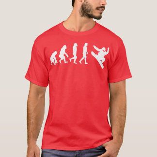 T-shirt Évolution du snowboard Funny Snow Boaring Epert W