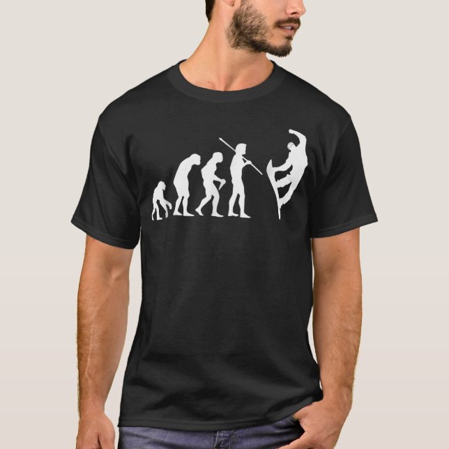 T-shirt Evolution du snowboard T Chemise pour hommes femme (Devant)