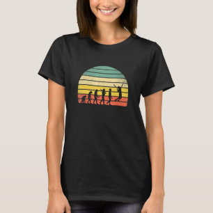 T-shirt Evolution Du Tennis Mignonne I Love Pelouse Tennis