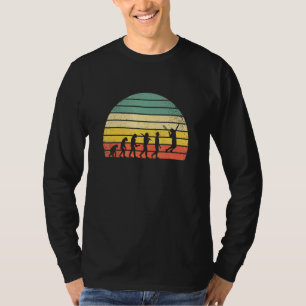 T-shirt Evolution Du Tennis Mignonne I Love Pelouse Tennis