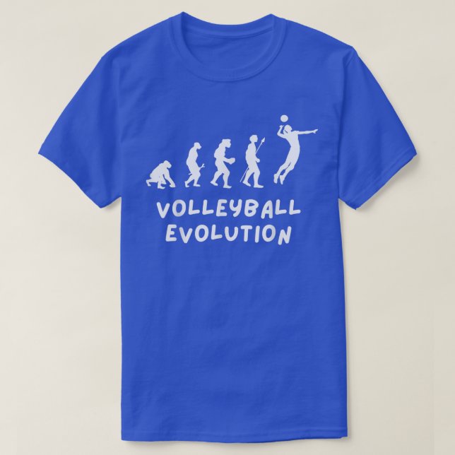 T-shirt Évolution du volley-ball amusant  (Design devant)