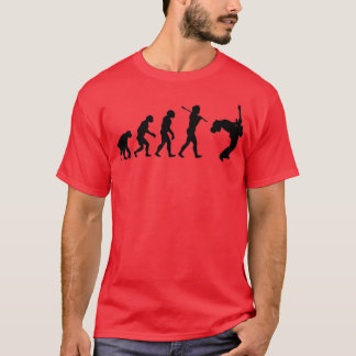 T-SHIRT ÉVOLUTION D'UN JOUEUR DE GUITARE ESSENTIEL