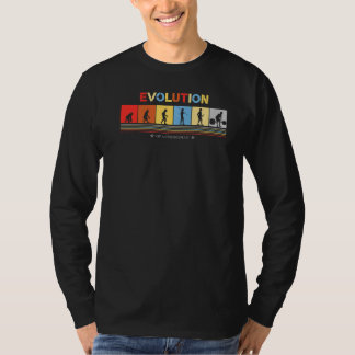 T-shirt Évolution D'Un Retro De Strongman Retro Look De le