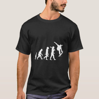 T-shirt Évolution D'Un Skateboard Skateboard Kickflip Gi