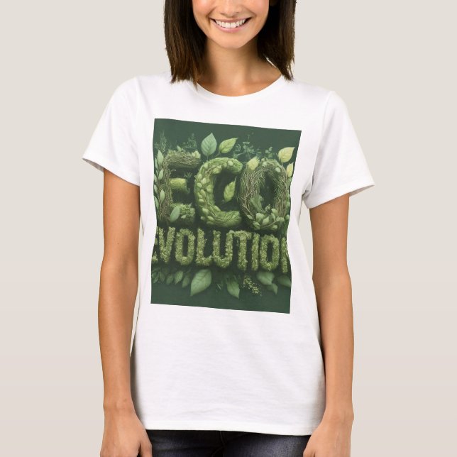 T-shirt évolution écologique (Devant)