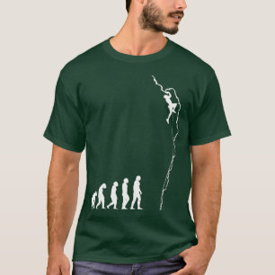 T-shirt Évolution Escalade Funny Bouldering Rock Climber