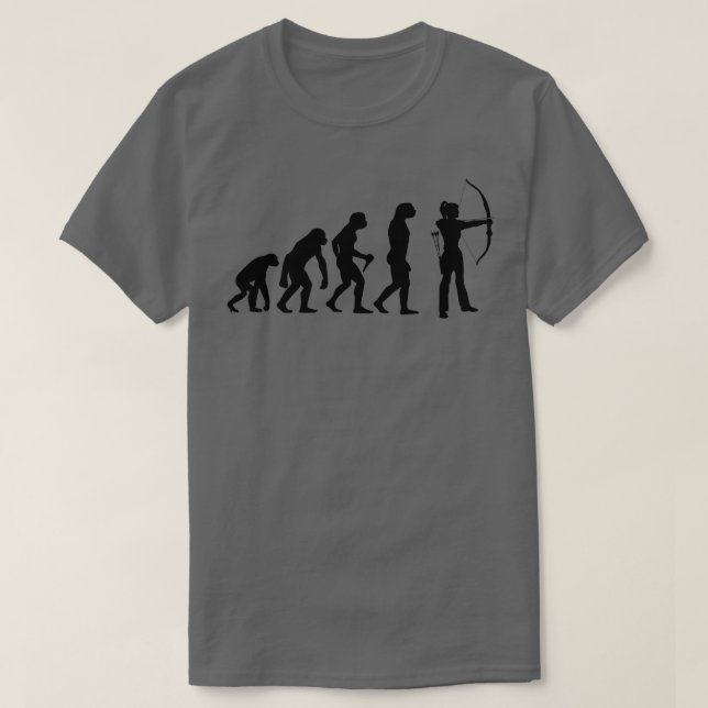 T-shirt Evolution femmes archer tir à l'arc  (Design devant)