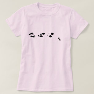 T-shirt Evolution Femmes avec Chats Chiens Première Femme